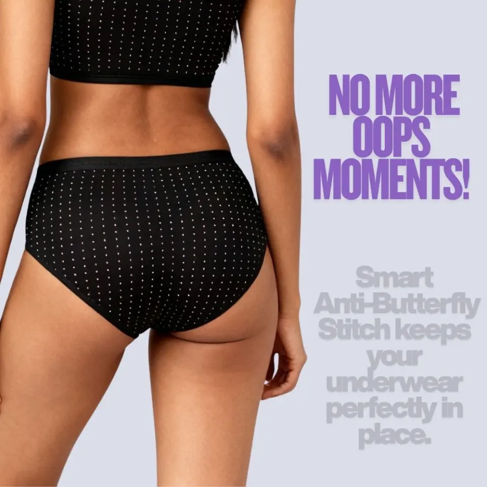 Women’s Full Coverage Cotton Panty | High Waist Comfortable Underwear | Pack of 2 Assorted Colors (Medium)