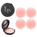 Reusable Silicone Nipple Covers with Travel Case | Invisible Adhesive Pasties for Women | Backless & Strapless Bra Alternative (Pack of 2)