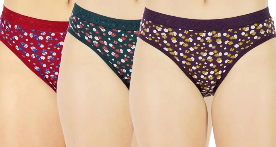 Women’s Plus Size Cotton Panty | Full Coverage Printed Underwear | 4XL, 5XL, 6XL Big Size Lingerie (Pack of 3)(Assorted)