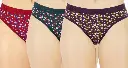 Women’s Plus Size Cotton Panty | Full Coverage Floral Printed Underwear | 4XL, 5XL, 6XL Big Size Lingerie (Pack of 3)(Assorted)